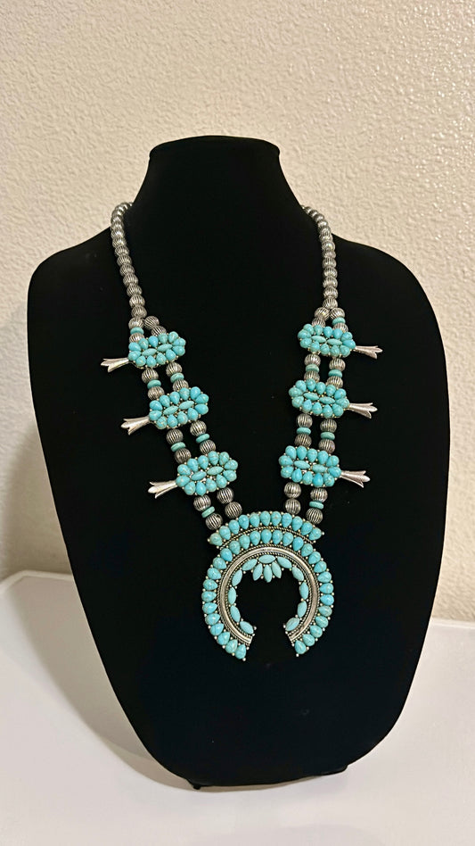 Turquoise Blossom Necklace