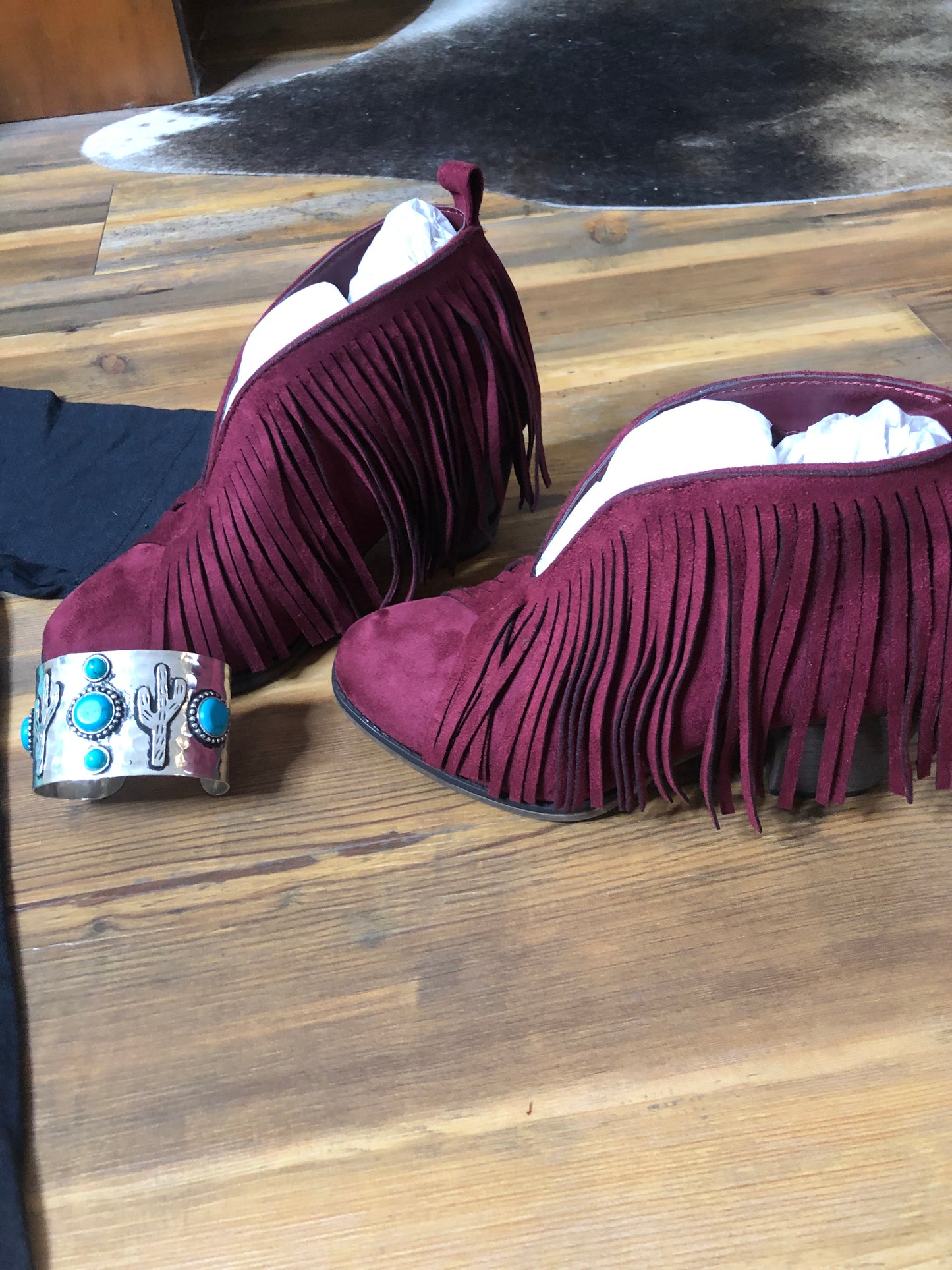 Burgundy Babe Booties