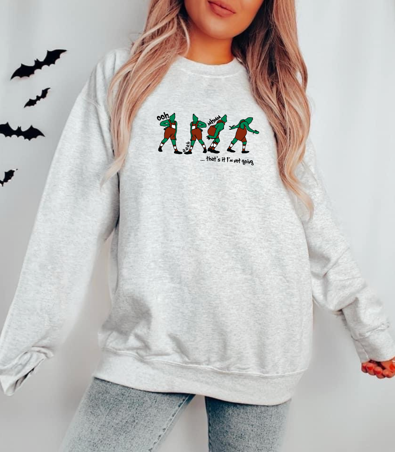 Embroidered Grinch Sweatshirt