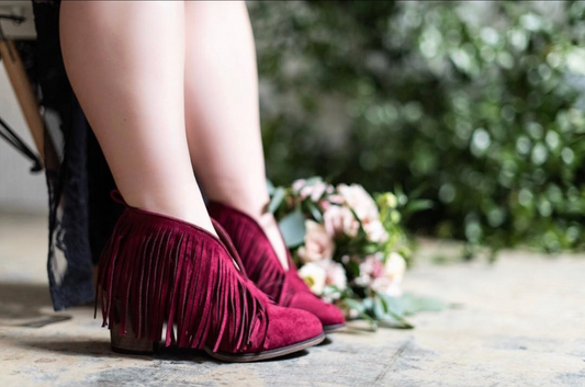 Burgundy Babe Booties