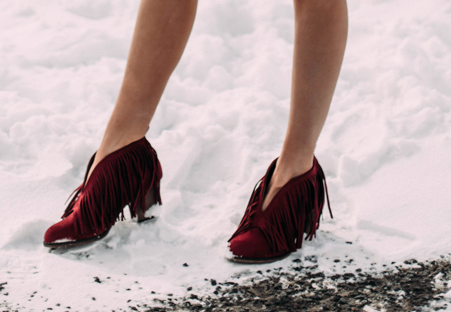 Burgundy Babe Booties