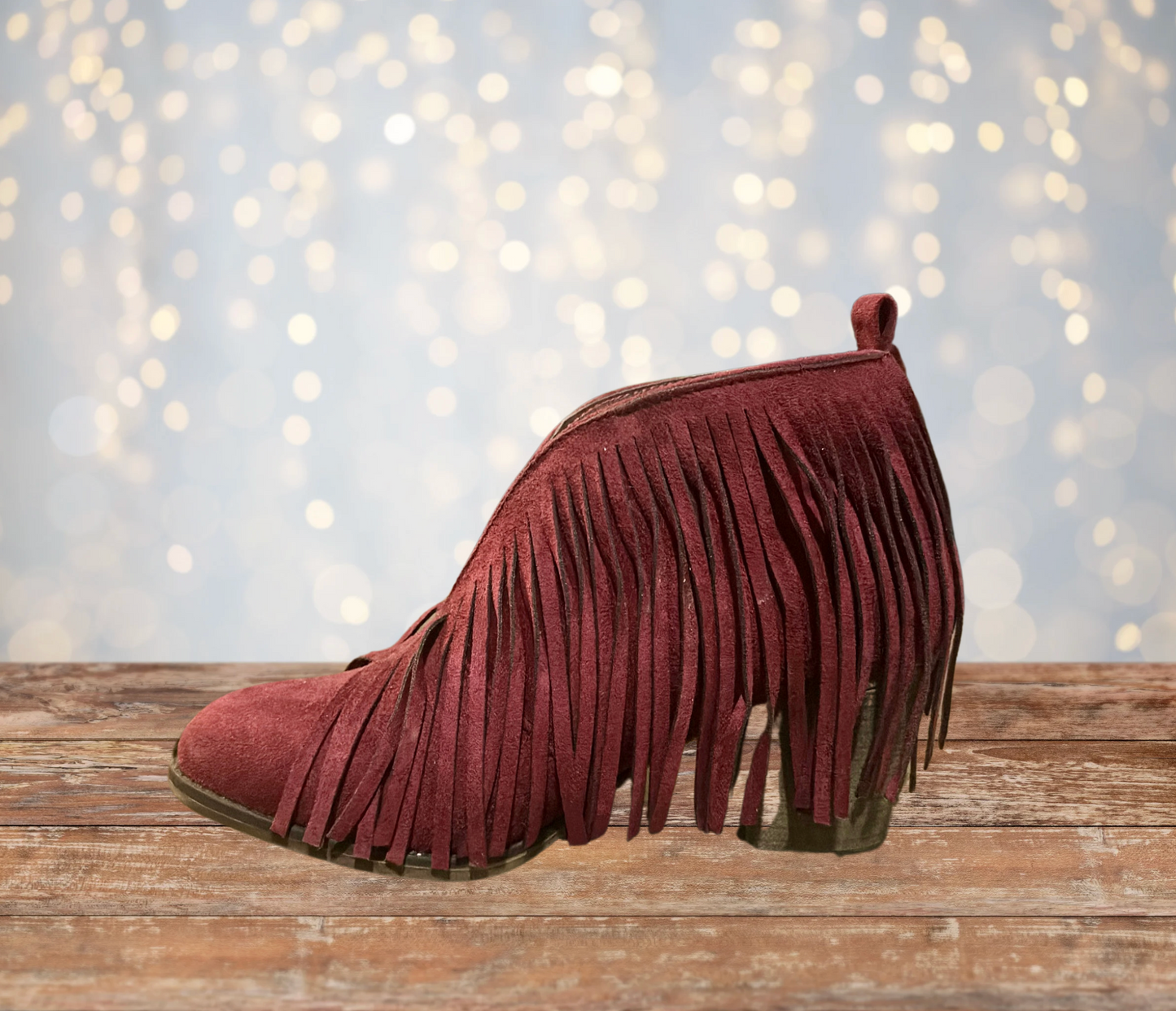 Burgundy Babe Booties